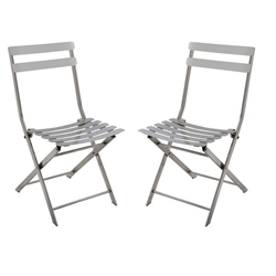Ableton Industrial Open Back Side Chairs - Set of Two 