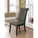 Marynda Transitional Button Tufted Side Chairs in Gray - Set of Two - FOA1077