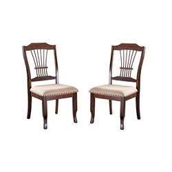Gemini Transitional Padded Side Chairs - Set of Two 
