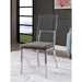 Caydence Contemporary Glass Back Side Chairs - Set of Two - FOA1086