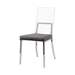 Caydence Contemporary Glass Back Side Chairs - Set of Two - FOA1086