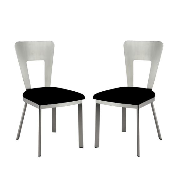 Tino Contemporary Padded Side Chairs - Set of Two 