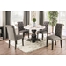 Lorton Rustic Button Tufted Side Chairs in Gray - Set of Two - FOA1095