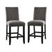 Shielle Rustic Padded Counter Height Chairs in Gray - Set of Two - FOA1098