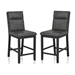 Embree Upholstered Counter Height Chairs - Set of Two - FOA1108