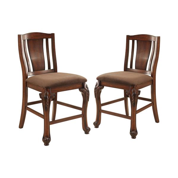 Hannah Traditional Padded Side Chairs - Set of Two 