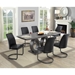 Monte Transitional Faux Leather Upholstered Side Chairs - Set of Two - FOA1126