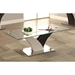 Acarra Contemporary Glass Top Coffee Table - FOA1150