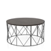 Borche Geometric Base Coffee Table in Walnut - FOA1153