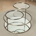 Felix Contemporary Glass Round Swivel Coffee Table - FOA1160