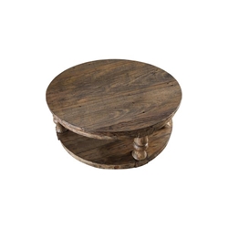Cintra Rustic Wood Top Coffee Table - Antique Oak 