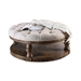 Cintra Rustic Tufted Cushion Top Coffee Table - Antique Oak - FOA1173