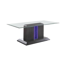 Poelter Contemporary Glass Top Coffee Table 