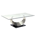 Lovelle Contemporary Glass Top Coffee Table - FOA1182