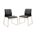 Lonne Contemporary Padded Side Chairs - Set of Two - FOA1194