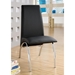 Bectel Contemporary Padded Side Chairs in Black - Set of Two - FOA1196