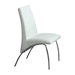 Bectel Contemporary Padded Side Chairs in White - Set of Two - FOA1198