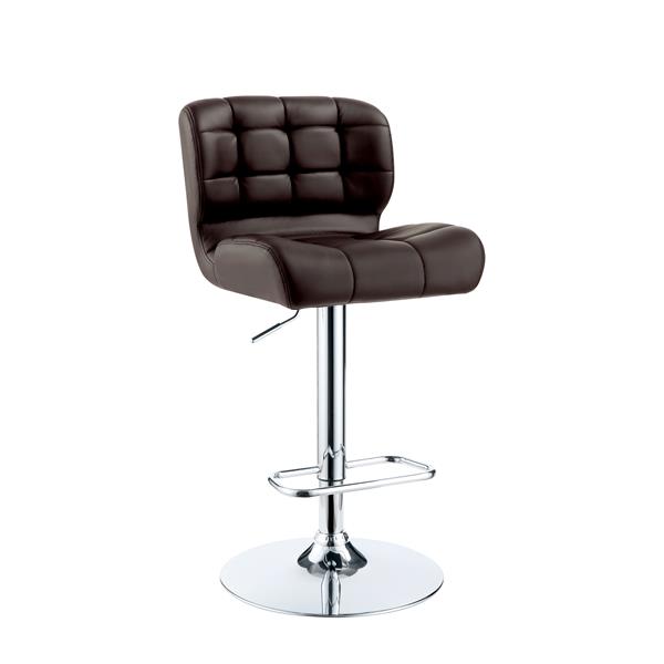 Hovey Contemporary Swivel Bar Stool - Brown 