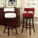 Roos 29" Contemporary Swivel Bar Stools in Red - Set of Two - FOA1214