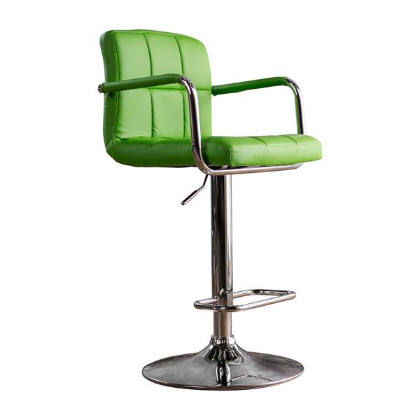 Witmer Contemporary Height Adjustable Bar Stool - Green 