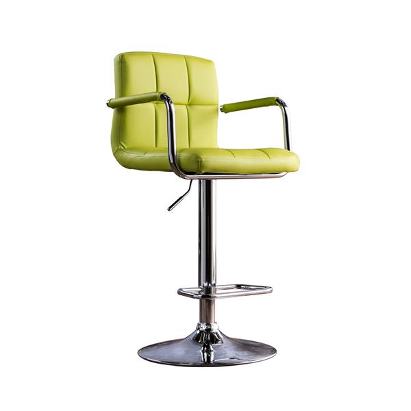 Witmer Contemporary Height Adjustable Bar Stool - Lime 