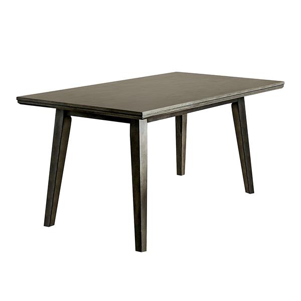 Halena Mid-Century Modern Rectangular Dining Table in Gray 