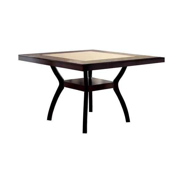 Dolen Transitional 1-Shelf Counter Height Table in Dark Cherry 