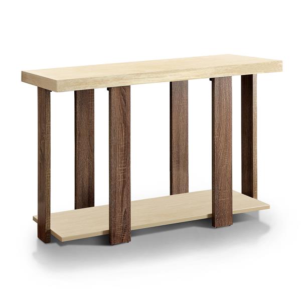 Adler Contemporary Open Shelf Coffee Table - Oak 