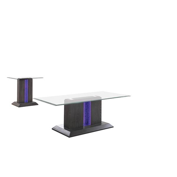 Lillon Contemporary 2-Piece Wood Table Set 