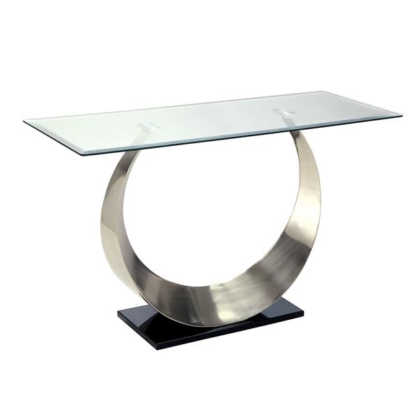 Lovelle Contemporary Glass Top Coffee Table 