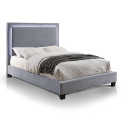 Drew Contemporary Flannelette Platform Full Bed 