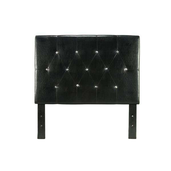 Ervin Contemporary Faux Leather Tufted Queen Headboard 