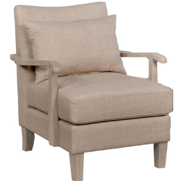 Jalfre Transitional Upholstered Accent Chair in Beige 