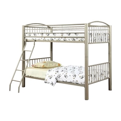 Pimmel Contemporary Metal Twin Over Twin Bunk Bed 