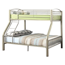 Pimmel Contemporary Metal Twin Over Full Bunk Bed 