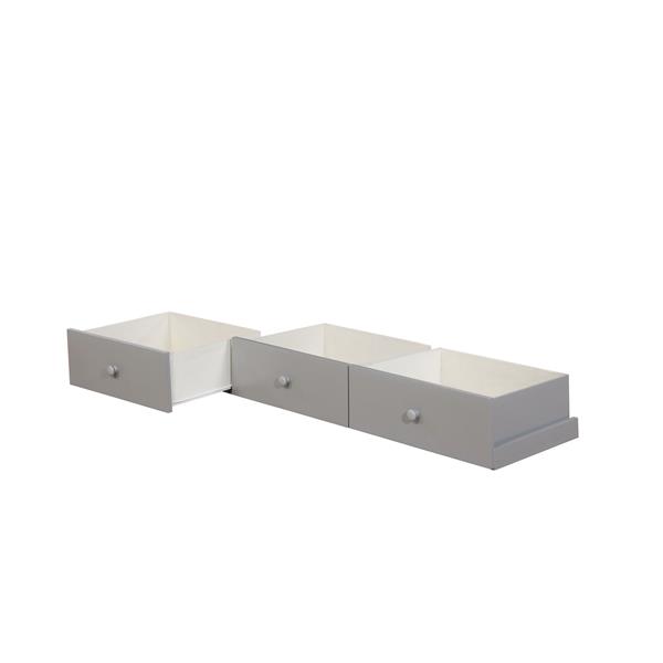Joseph Transitional Solid Wood Underbed Drawers - Set of Three 