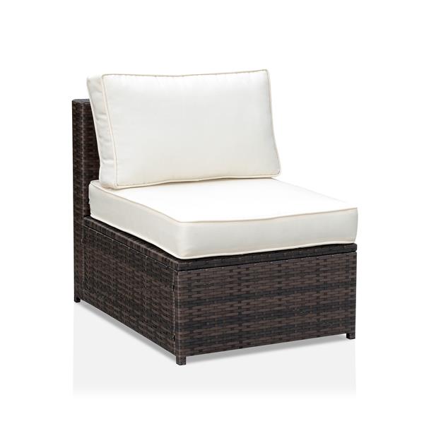 Fischer Contemporary Padded Patio Armless Chair 