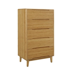 Currant Five Drawer High Chest - Caramelized 