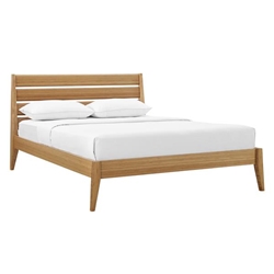 Sienna Queen Platform Bed - Caramelized 