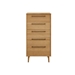 Sienna Five Drawer High Chest - Caramelized - GRE1061