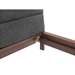 Park Avenue Eastern King Platform Bed with Fabric - Ruby - GRE1125