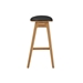Skol Counter Height Stool With Leather Seat - Caramelized - Set of 2 - GRE1143
