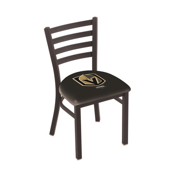 Black Wrinkle Vegas Golden Knights Stationary Chair with Ladder Style Back 