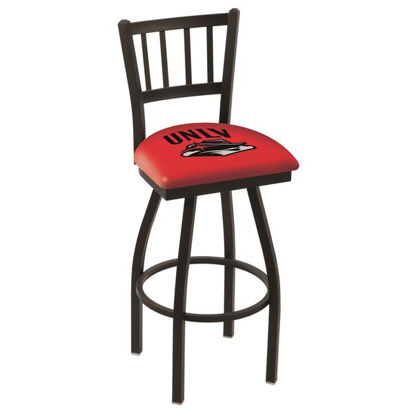 L018 UNLV 25-Inch Swivel Counter Stool with Black Wrinkle Finish 