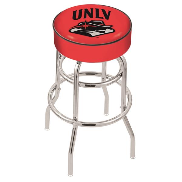 L7C1 UNLV 25-Inch Double-Ring Swivel Counter Stool with Chrome Finish 
