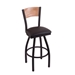 L038 UNLV 36-Inch Swivel Bar Stool with Black Wrinkle with Laser Engraved Back - HBS11293