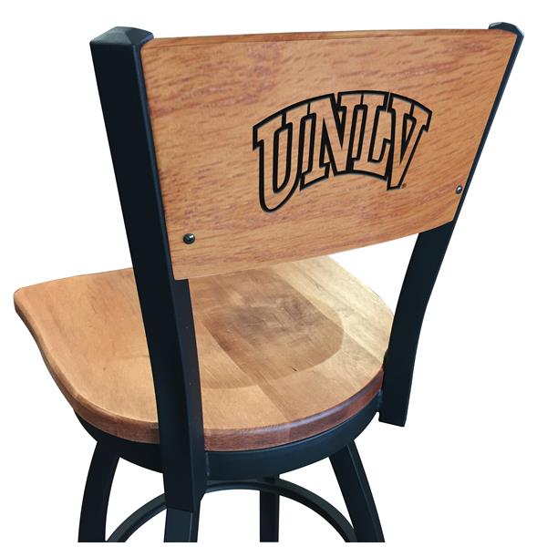 L038 UNLV 25-Inch Swivel Counter Stool with Solida Maple Seat with Laser Engraved Back 