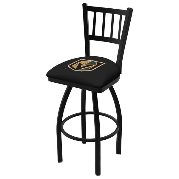 L018 Vegas Golden Knights 25-Inch Swivel Counter Stool with Black Wrinkle Finish 