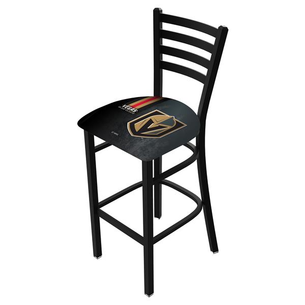 L004-03 Vegas Golden Knights 25-Inch Stationary Counter Stool with Black Wrinkle Finish 