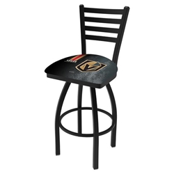 L014-03 Vegas Golden Knights 25-Inch Swivel Counter Stool with Black Wrinkle Finish 